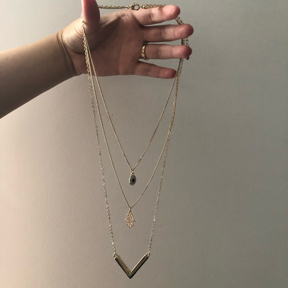 NWOT Forever 21 Gold-tone Layered Necklace